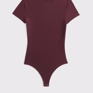 Abercrombie & Fitch soft matte seamless tee bodysuit